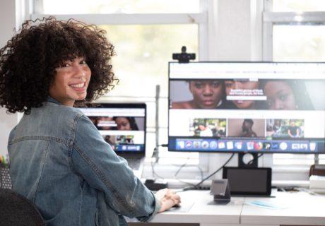 equity in stem woman in home office thriving tech STEM Coderz education